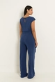 Jumpsuit met strikceintuur