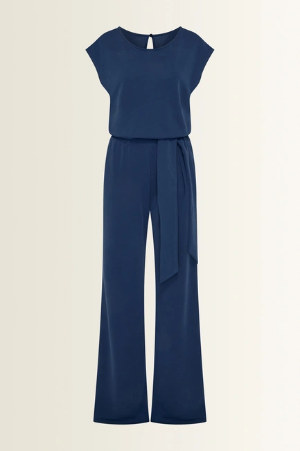 Jumpsuit met strikceintuur