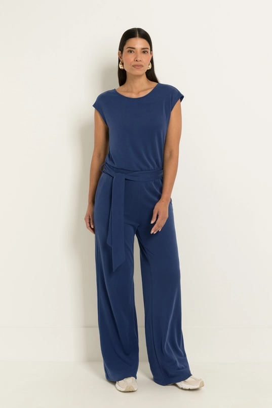 Jumpsuit met strikceintuur