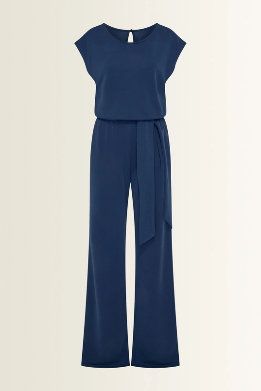 Jumpsuit met strikceintuur