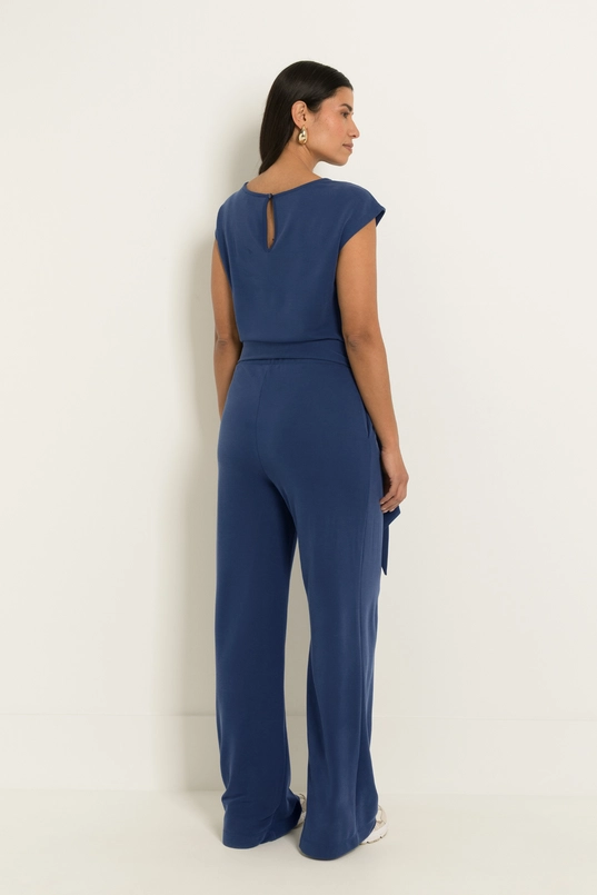 Jumpsuit met strikceintuur