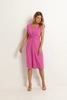 Jurk jersey draperie