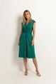 Jurk jersey draperie