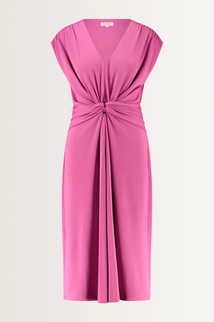 Jurk jersey draperie