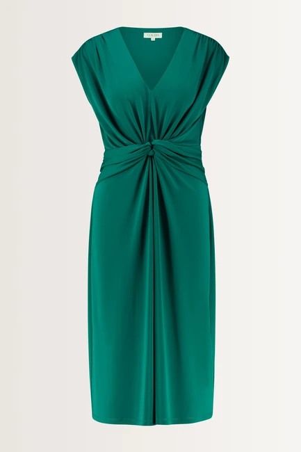 Jurk jersey draperie