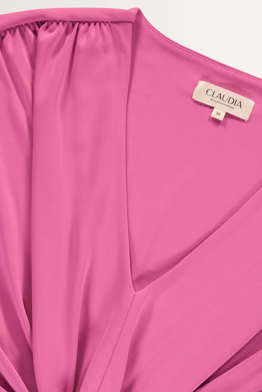 Jurk jersey draperie