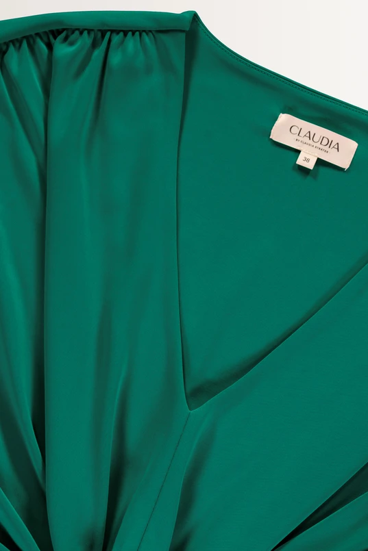 Jurk jersey draperie