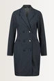 Jurk lurex krijtstreep