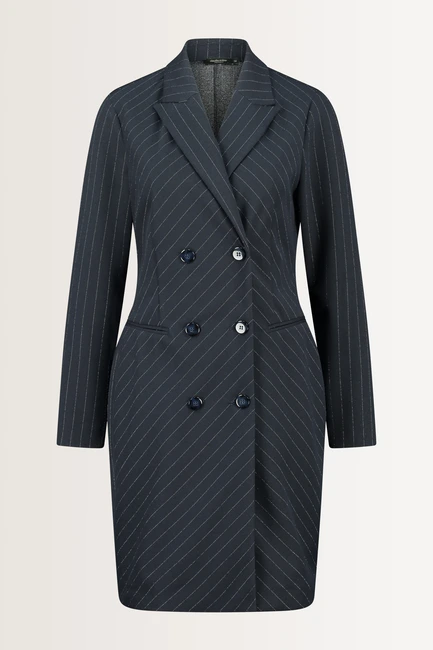 Jurk lurex krijtstreep