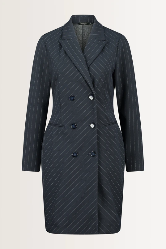 Jurk lurex krijtstreep