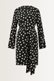 Jurk met polkadot print