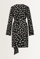 Jurk met polkadot print