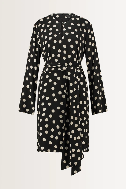 Jurk met polkadot print