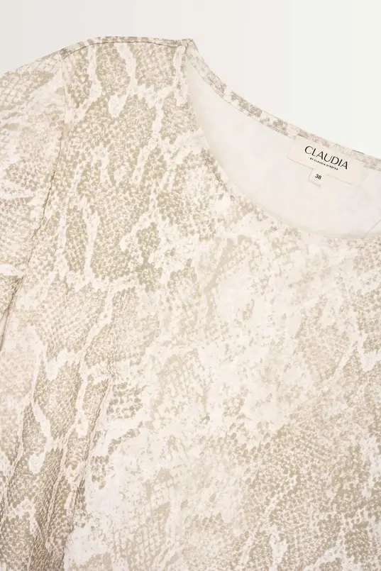 Jurk met slangenprint