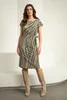 Jurk met zebraprint en strikceintuur