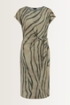 Jurk met zebraprint en strikceintuur
