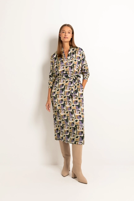 Jurk multicolour print