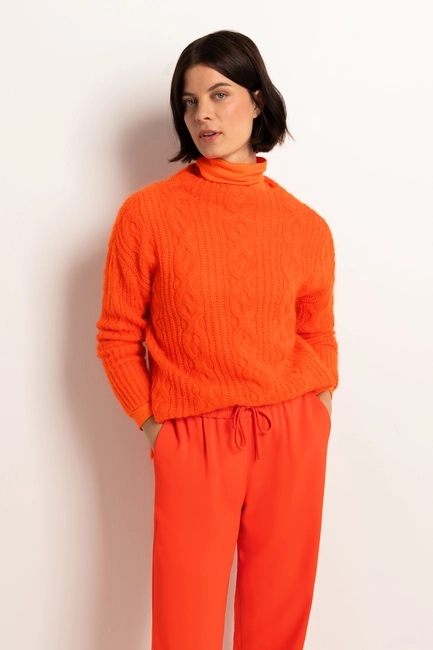 Kabeltrui met mohair