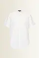 Katoenen blouse korte mouwen