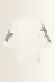 Katoenen blouse met bloemenborduursel