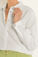 Katoenen blouse met blouson-effect
