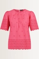 Katoenen blouse met broderie