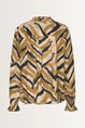 Katoenen blouse met grafische print