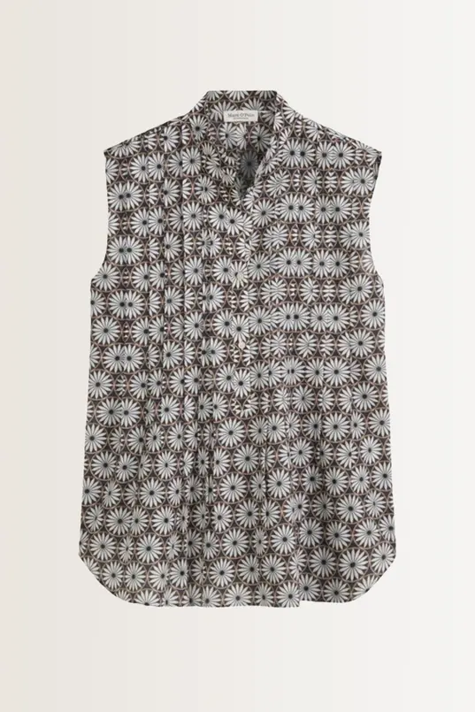 Katoenen blouse met print Marc O'Polo