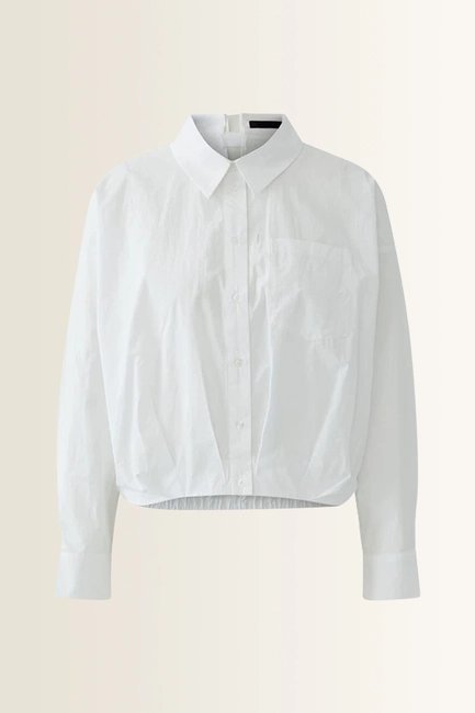 Katoenen blouse subtiele plooidetails OUI