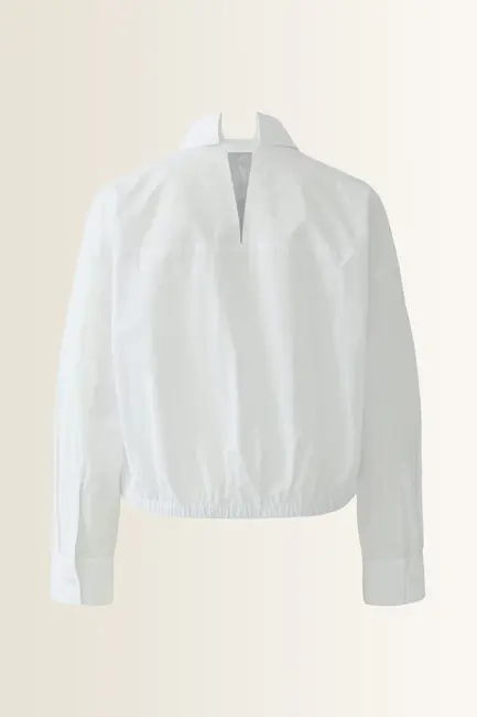 Katoenen blouse subtiele plooidetails OUI