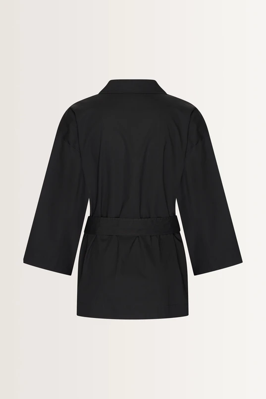 Katoenen kimono-jasje met ceintuur