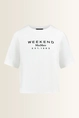 Katoenen T-shirt met print Sabato Max Mara Weekend