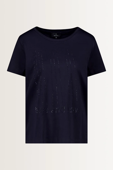 Katoenen T-shirt strass-details Monari