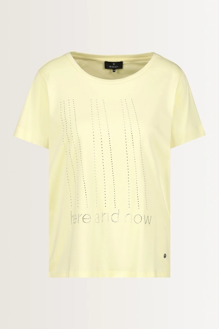 Katoenen T-shirt strass-details Monari