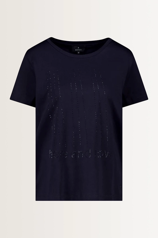 Katoenen T-shirt strass-details Monari