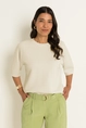 Katoenen trui in boxy fit