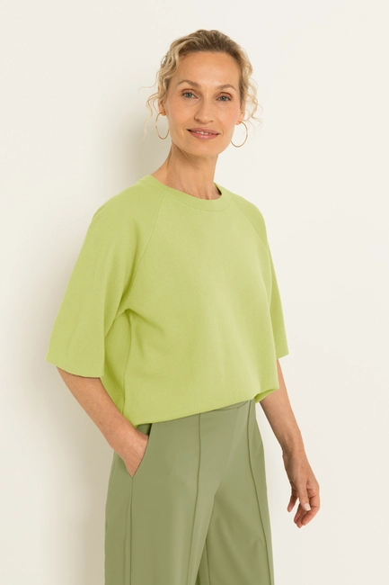 Katoenen trui in boxy fit