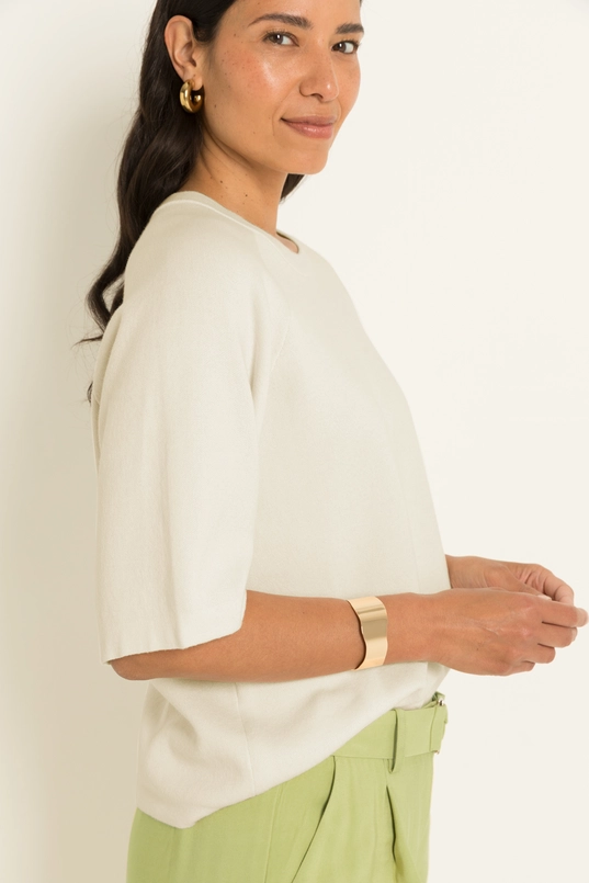 Katoenen trui in boxy fit