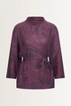 Kimono-blouse met aquarel bloemenprint