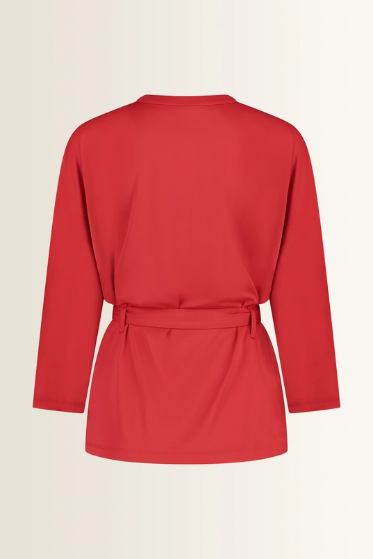 Kimono-blouse met strikceintuur
