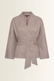 Kimonoblouse met ruitdessin