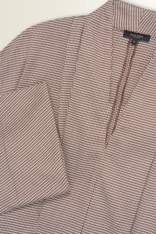 Kimonoblouse met ruitdessin