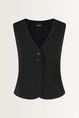 Klassiek gilet diepe V-hals
