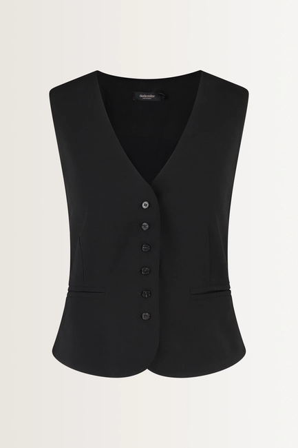 Klassiek gilet diepe V-hals
