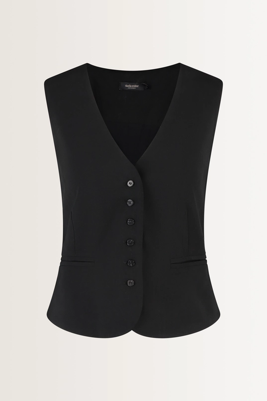 Klassiek gilet diepe V-hals