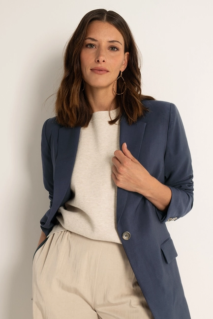 Klassieke blazer met relaxed fit