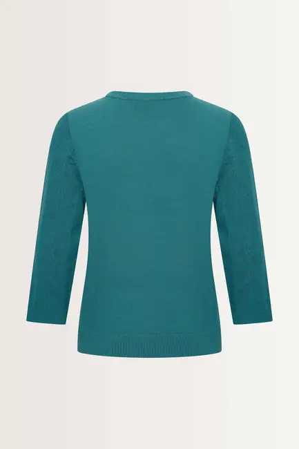Knitted top in an open jacquard stitch