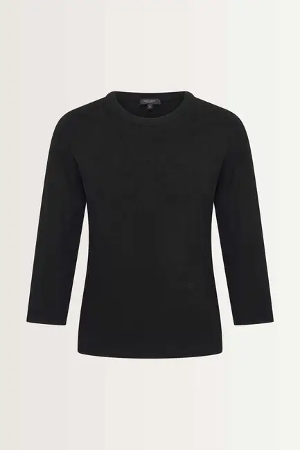 Knitted top in an open jacquard stitch