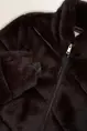 Kort jack van faux fur met diagonale banen MAURA