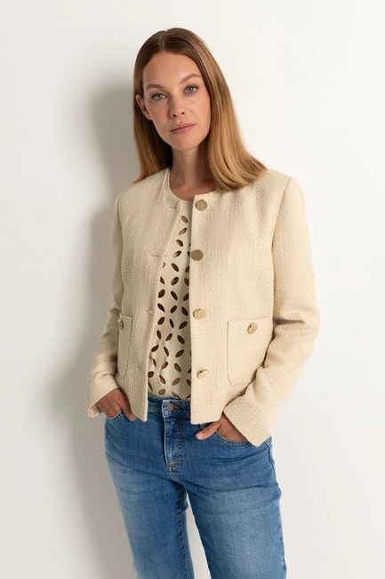Kort jasje met lurex